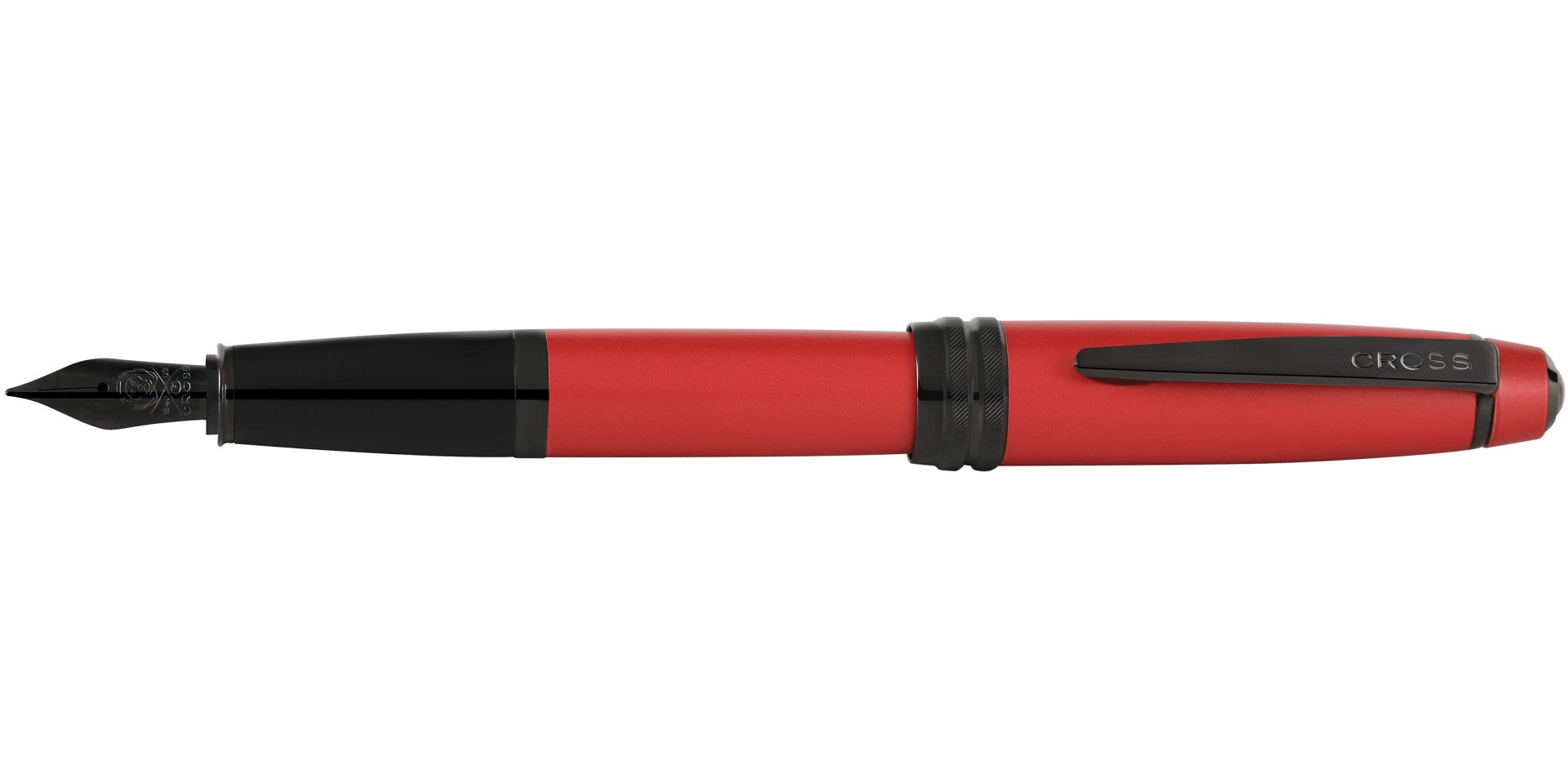 Bailey™ Matte Red Lacquer Stainless Steel Fine Nib Fountain Pen