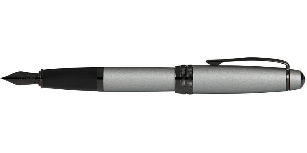 Bailey™ Matte Gray Lacquer Stainless Steel Fine Nib Fountain Pen