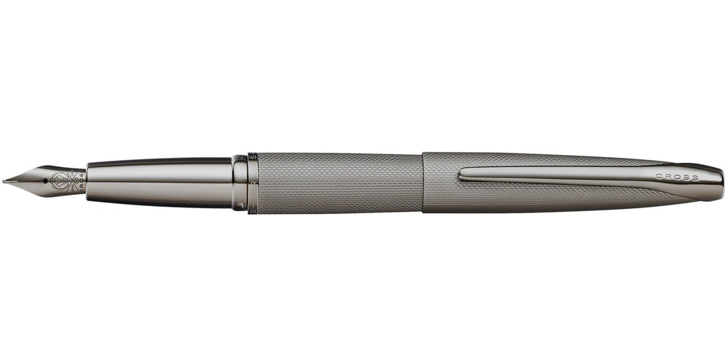 ATX® Sandblasted Titanium Gray Stainless Steel Medium Nib Fountain Pen