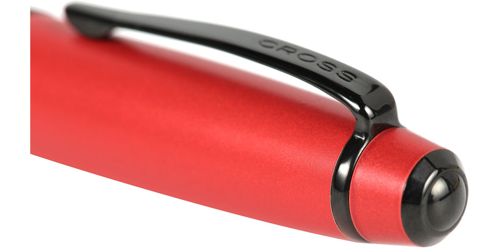 Bailey™ Matte Red Lacquer Stainless Steel Fine Nib Fountain Pen