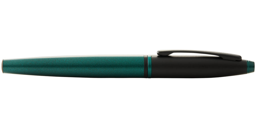 Calais™ Matte Green and Black Lacquer Fine Nib Fountain Pen