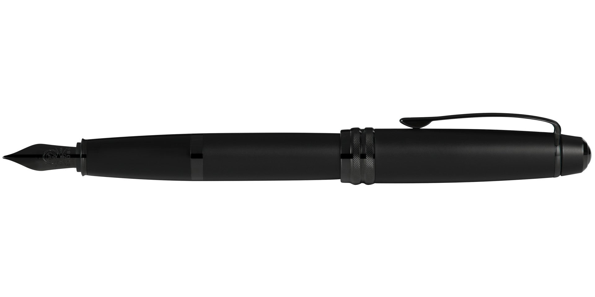 Bailey™ Matte Black Lacquer Stainless Steel Extra-Fine Nib Fountain Pen