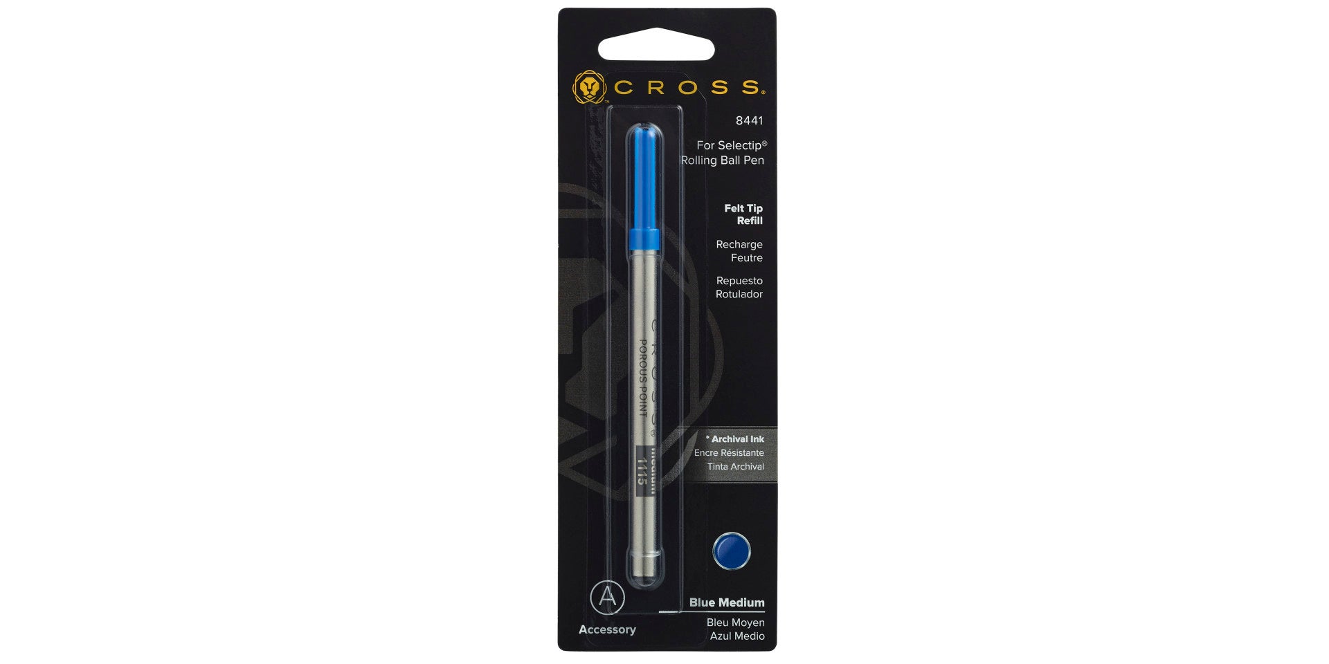 Porous-Point (Felt-Tip) Refill for Selectip® Pens - Blue - Medium