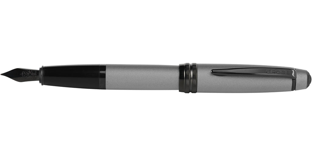 Bailey™ Matte Gray Lacquer Stainless Steel Fine Nib Fountain Pen