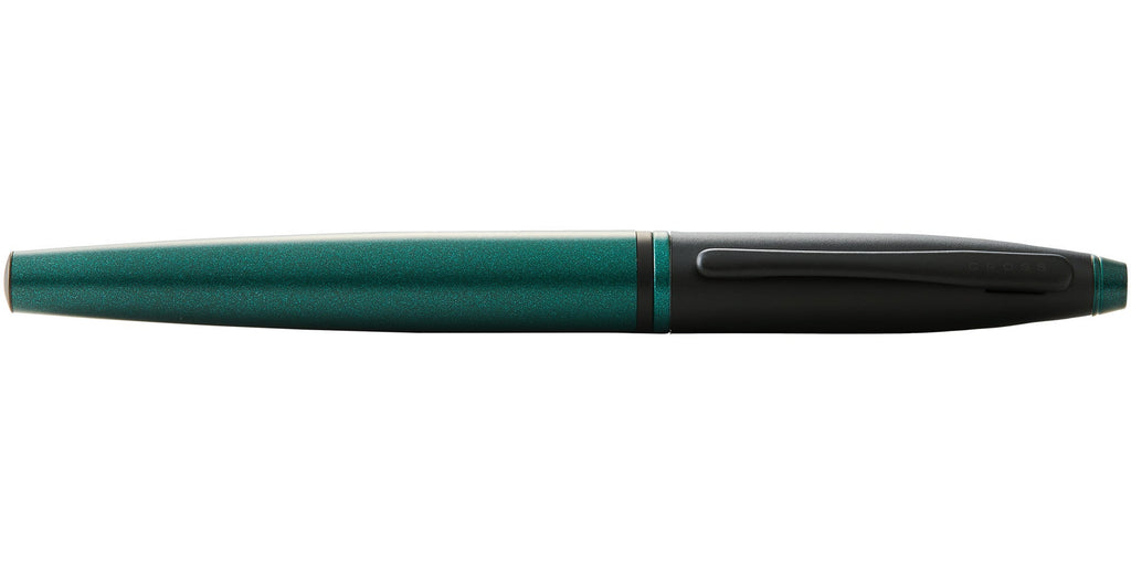 Calais™ Matte Green and Black Lacquer Fine Nib Fountain Pen