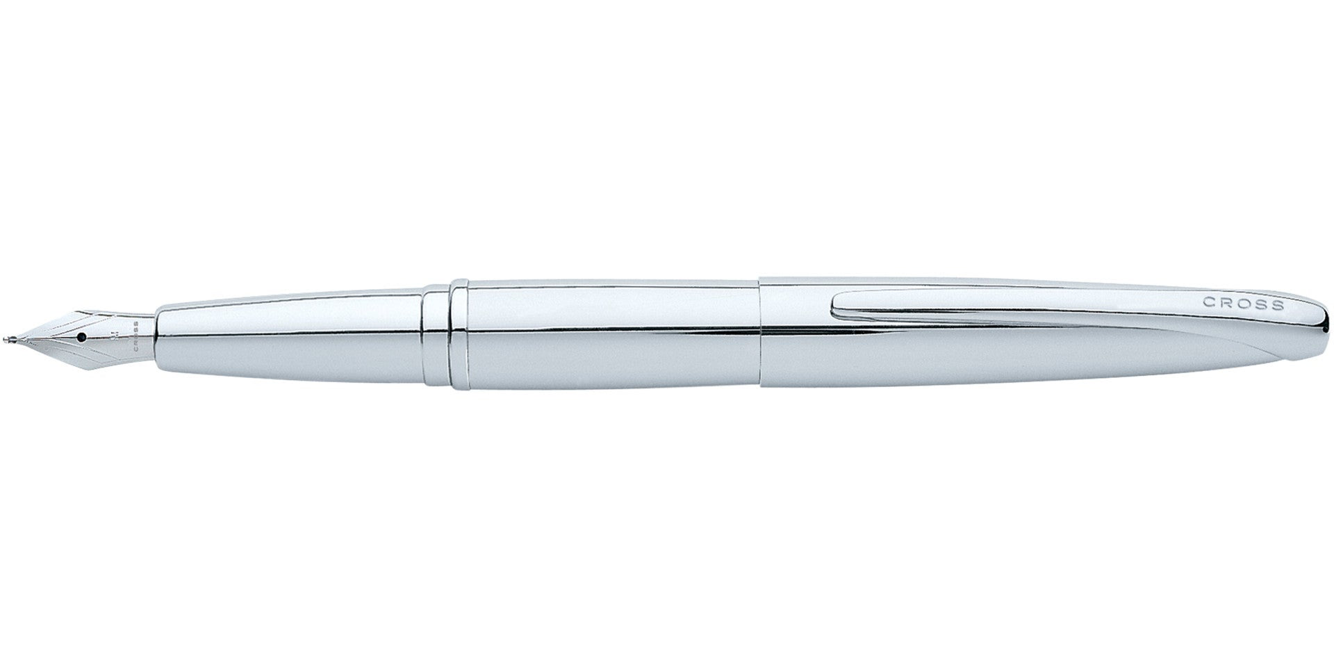 ATX® Pure Chrome Stainless Steel Extra Fine Nib Fountain Pen